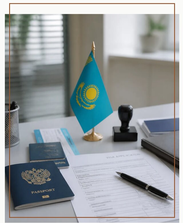 Оформление визы в Казахстан для поездки и работы в Павлове